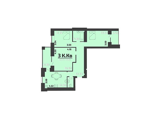 Продаж трикімнатної квартири в Миколаєві, на вул. Озерна 47А, район Заводський фото 1 Продаж трикімнатної квартири в Миколаєві, на вул. Озерна 47А, район Заводський фото 1