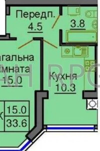 Продаж однокімнатної квартири в Новосілках, на вул. Миру 1, кв. 35, фото 2