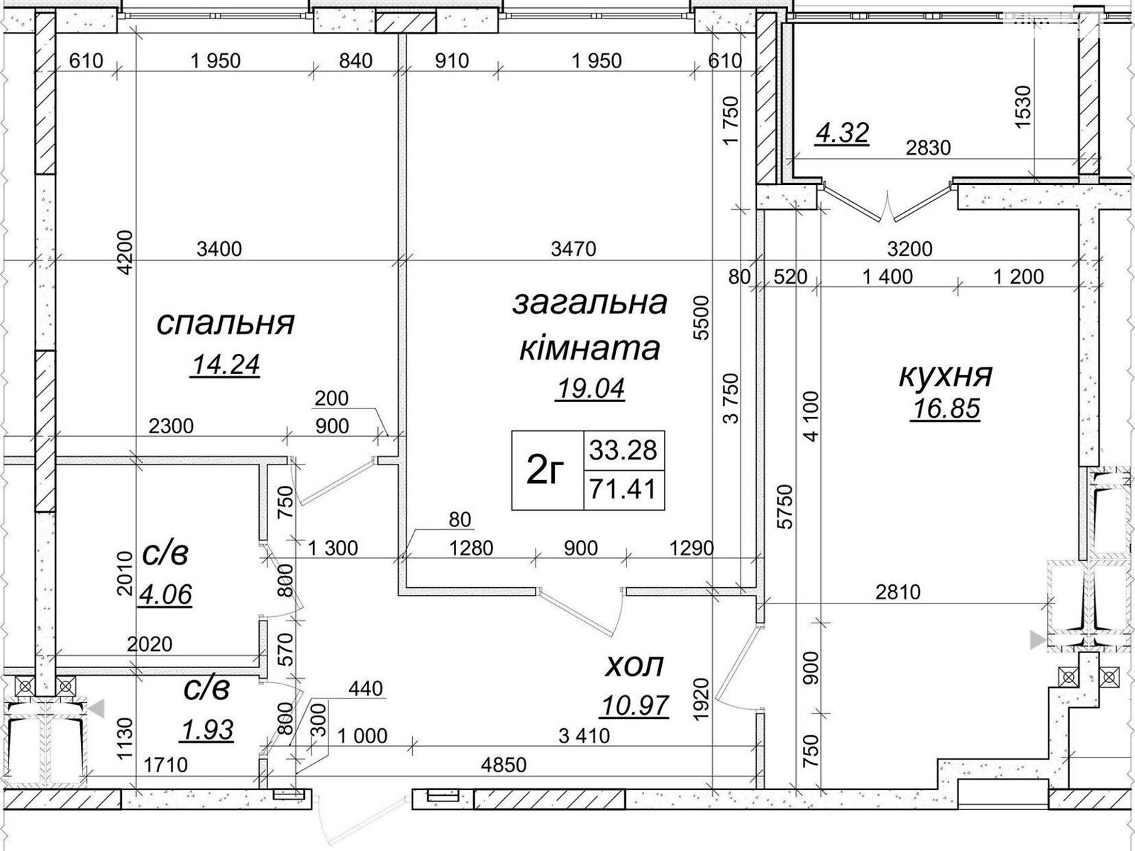 Продажа двухкомнатной квартиры в Новоселках, на ул. Пригородная, фото 1