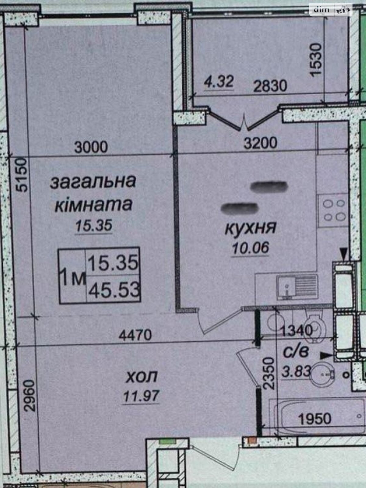 Продаж однокімнатної квартири в Новосілках, на вул. Приміська 22Б, фото 1 Продаж однокімнатної квартири в Новосілках, на вул. Приміська 22Б, фото 1