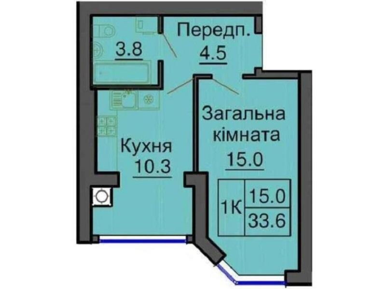 Продажа однокомнатной квартиры в Новоселках, на ул. Мира 10Б, фото 1