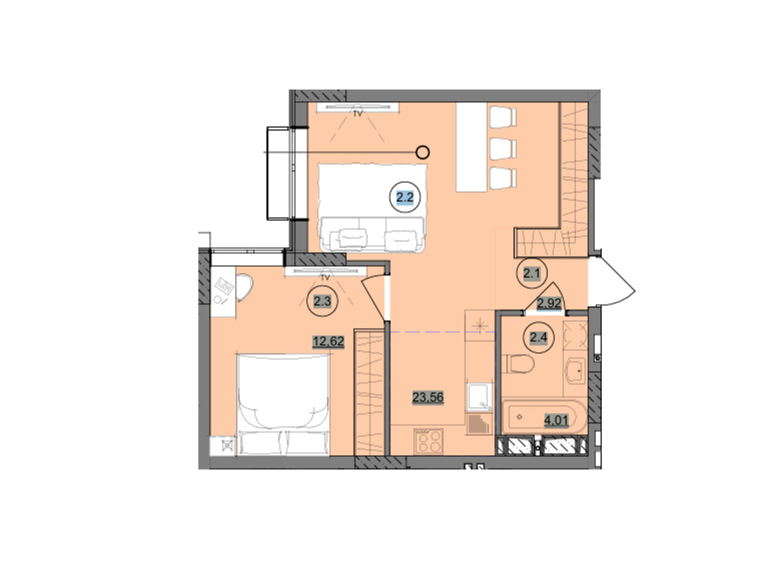 Продажа однокомнатной квартиры в Одессе, на ул. Академика Сахарова, район Пересыпский фото 1 Продажа однокомнатной квартиры в Одессе, на ул. Академика Сахарова, район Пересыпский фото 1