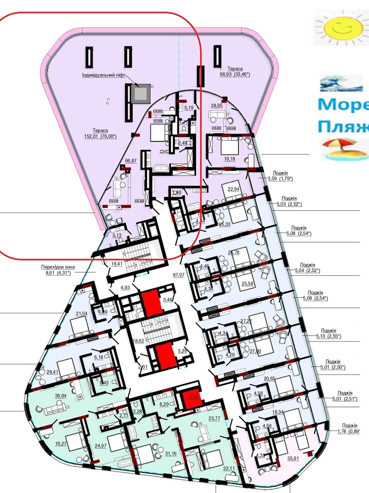 Продаж двокімнатної квартири в Одесі, на алея Аркадійська 1А, район Аркадія фото 1 Продаж двокімнатної квартири в Одесі, на алея Аркадійська 1А, район Аркадія фото 1
