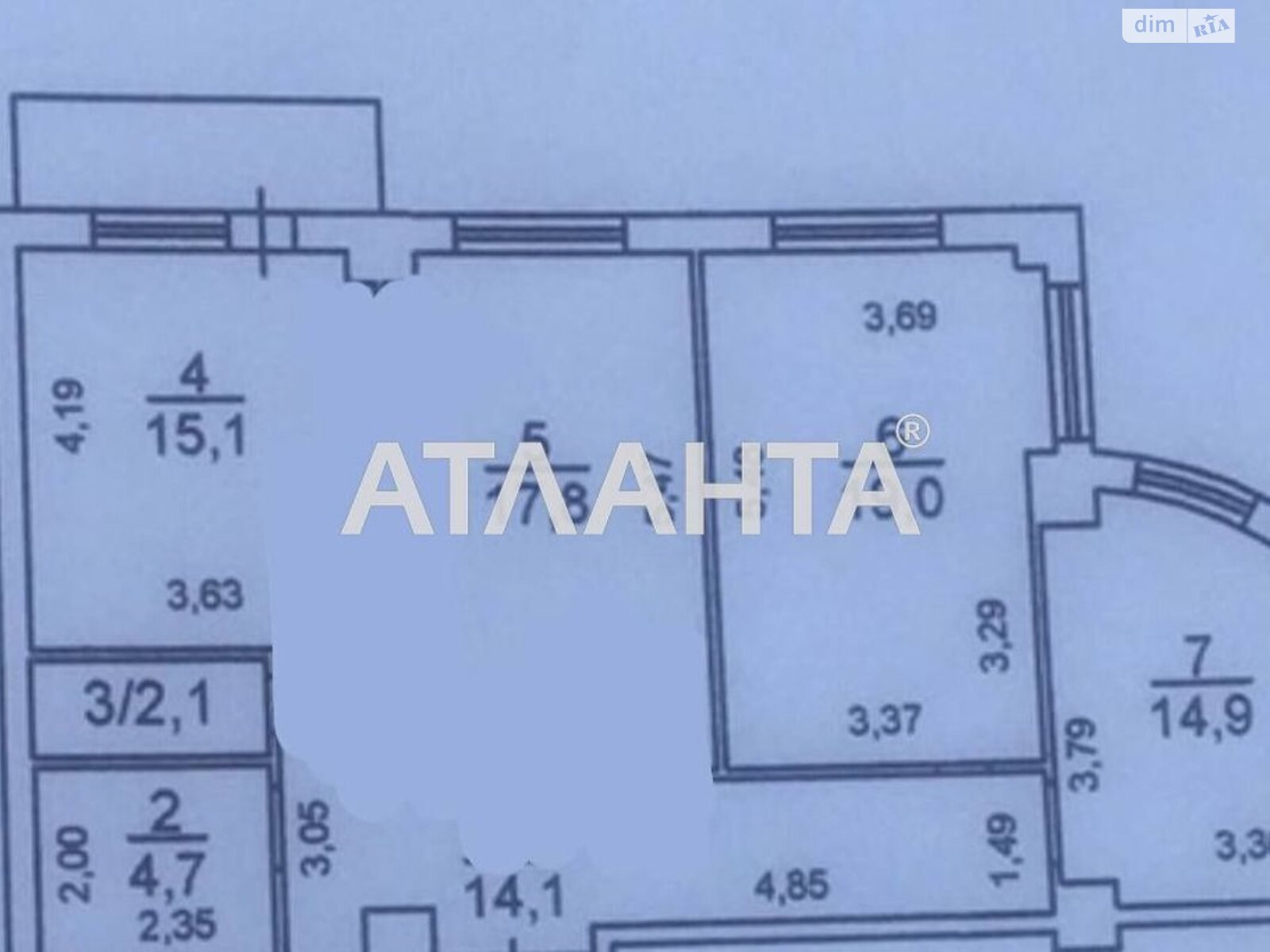 Продаж трикімнатної квартири в Одесі, на вул. Педагогічна 21 корпус 1, район Аркадія фото 1