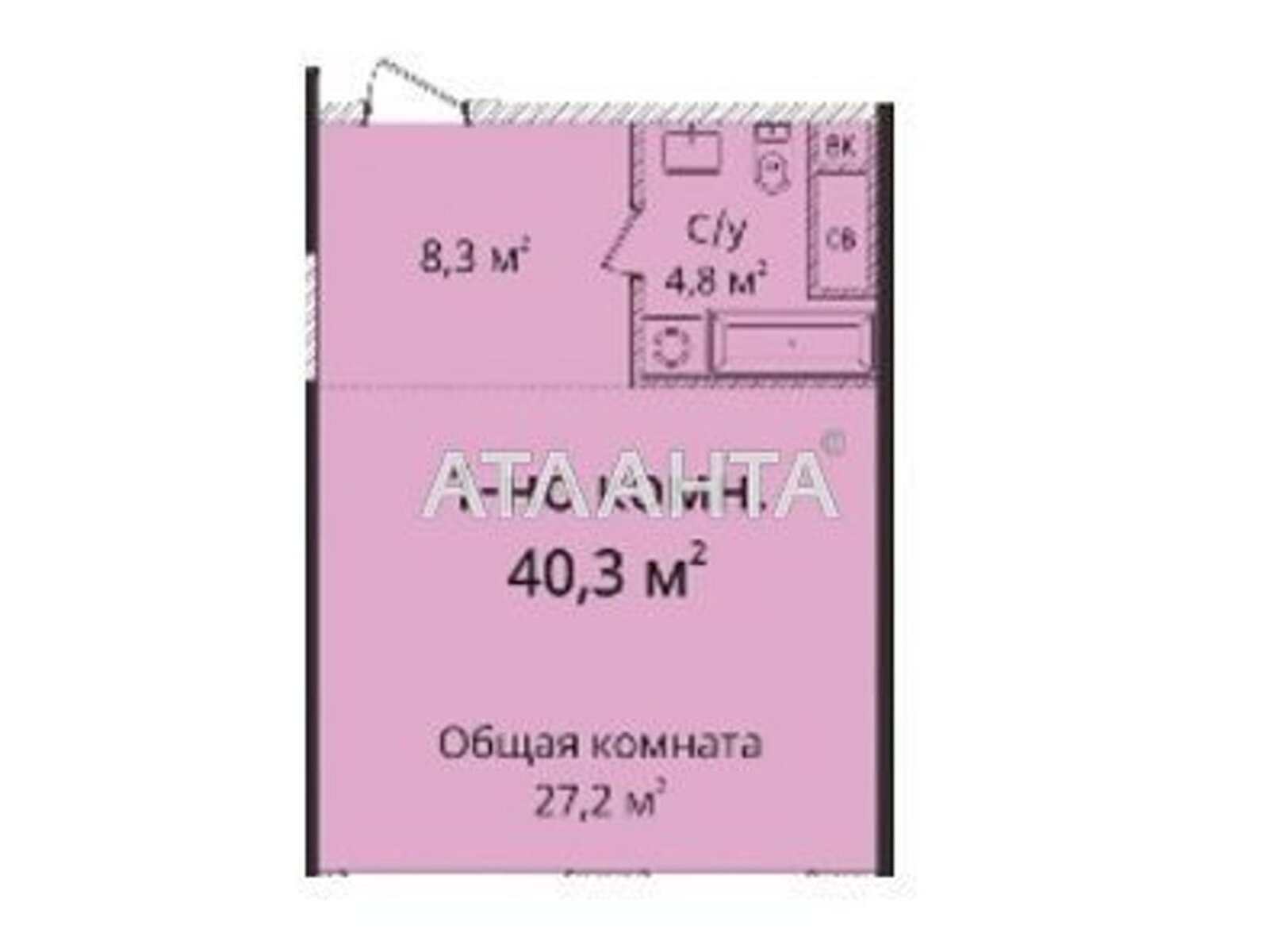 Продажа однокомнатной квартиры в Одессе, на плато Гагаринское, район Аркадия фото 1