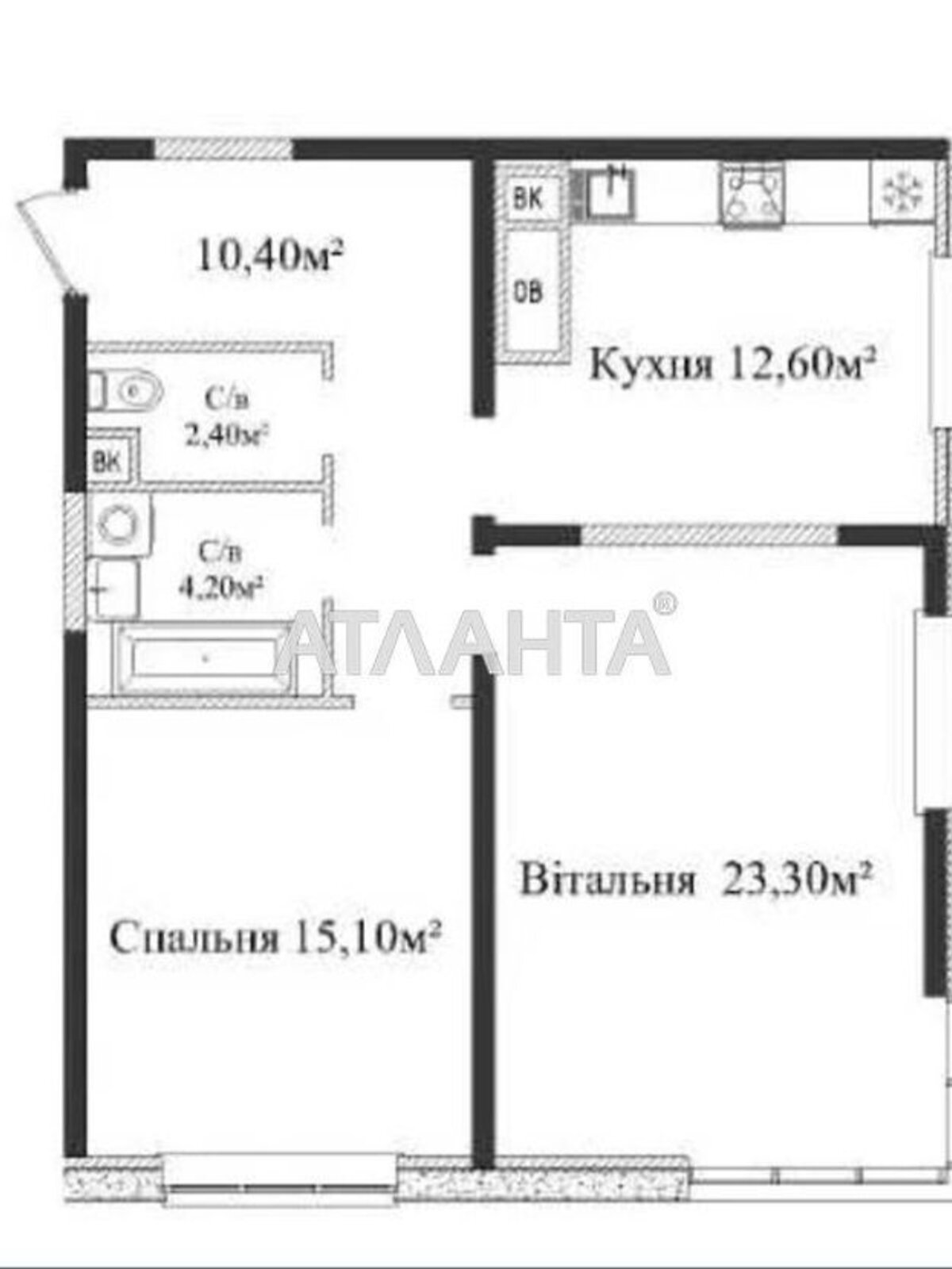 Продажа двухкомнатной квартиры в Одессе, на плато Аркадийское, район Аркадия фото 1