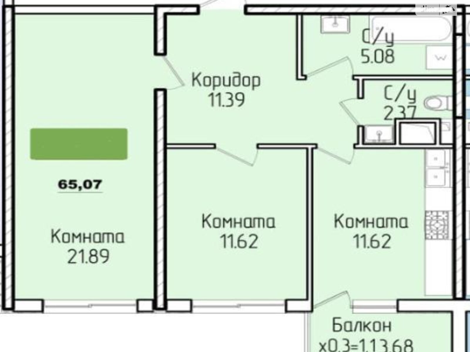 Продаж двокімнатної квартири в Одесі, на вул. Генуезька 1 корпус 3, район Аркадія фото 1