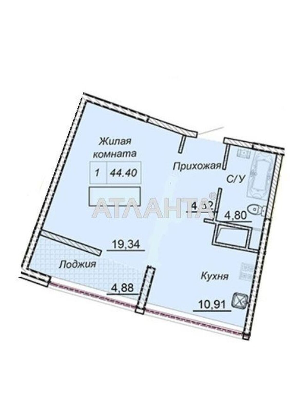 Продажа однокомнатной квартиры в Одессе, на ул. Каманина 16/3А, район Аркадия фото 1