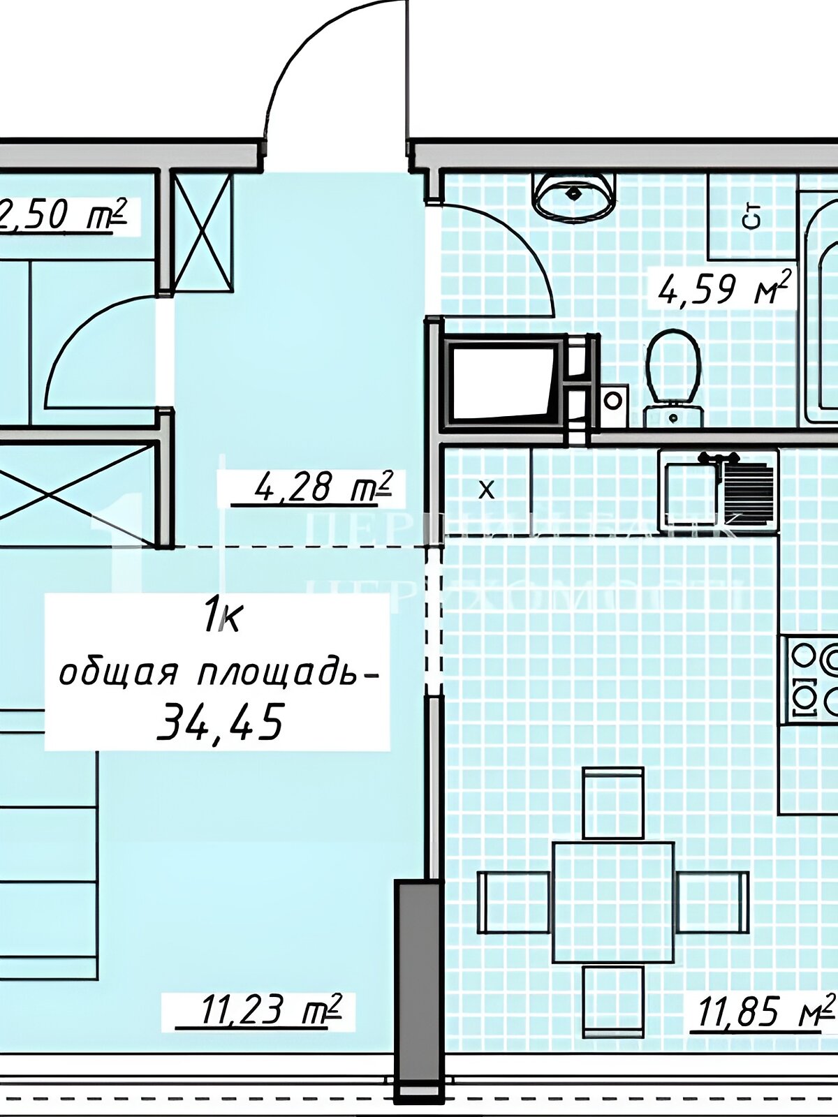 Продажа однокомнатной квартиры в Одессе, на пер. Курортный, район Аркадия фото 1