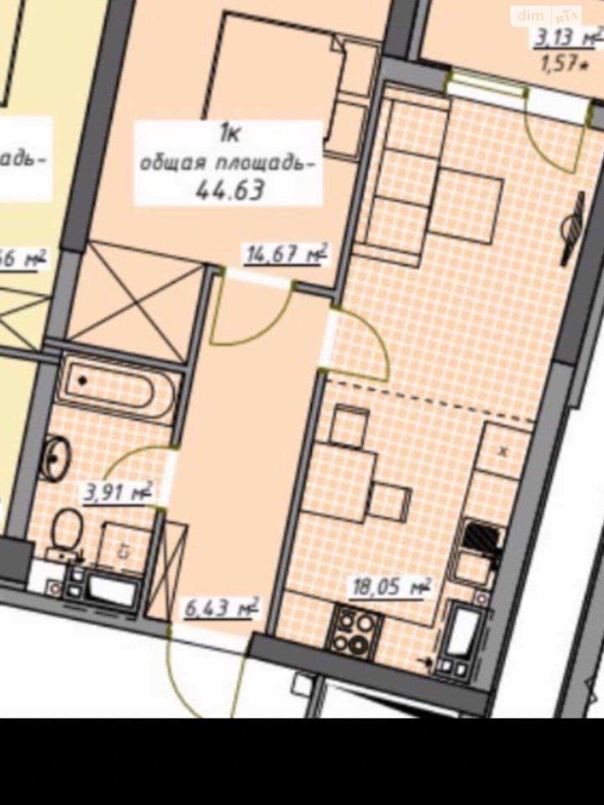 Продажа однокомнатной квартиры в Одессе, на пер. Курортный 2, кв. 202, район Аркадия фото 1 Продажа однокомнатной квартиры в Одессе, на пер. Курортный 2, кв. 202, район Аркадия фото 1