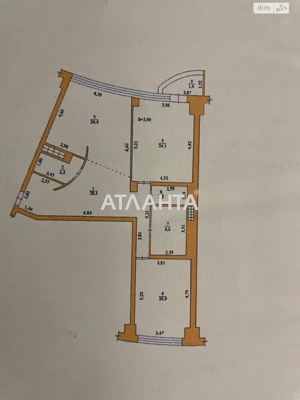 Продажа трехкомнатной квартиры в Одессе, на ул. Литературная 1А, район Аркадия фото 1