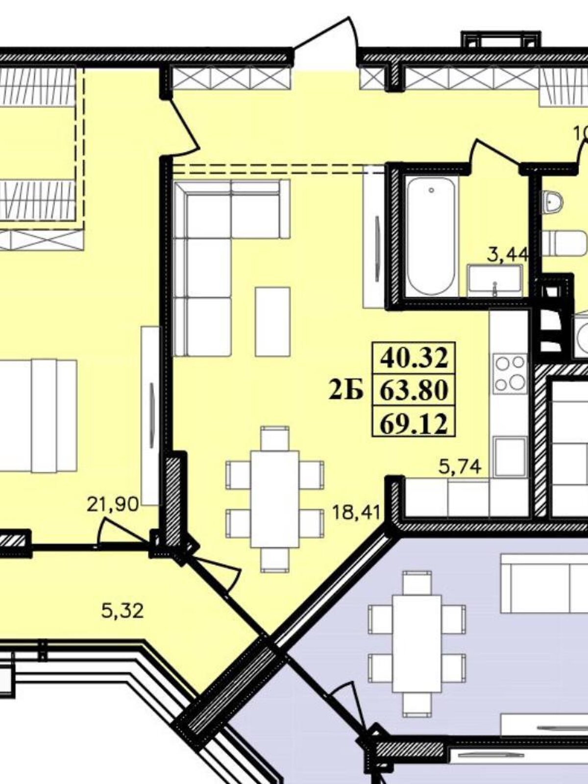 Продаж двокімнатної квартири в Одесі, на вул. Івана Франка 40 корпус 1, район Аркадія фото 1