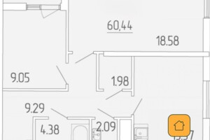 Продаж двокімнатної квартири в Одесі, на вул. Краснова 3 корпус 65, район Ближні Млини фото 2