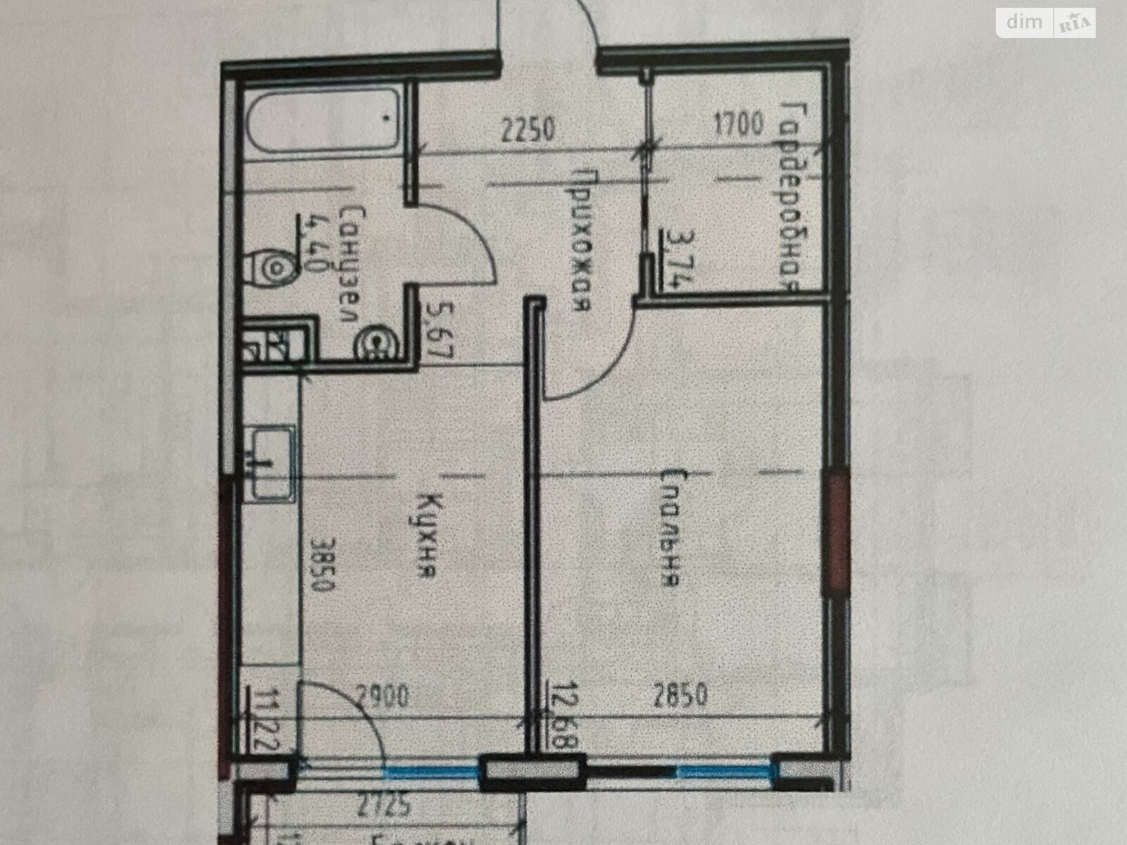 Продаж однокімнатної квартири в Одесі, на вул. Дачна, район Великий Фонтан фото 1