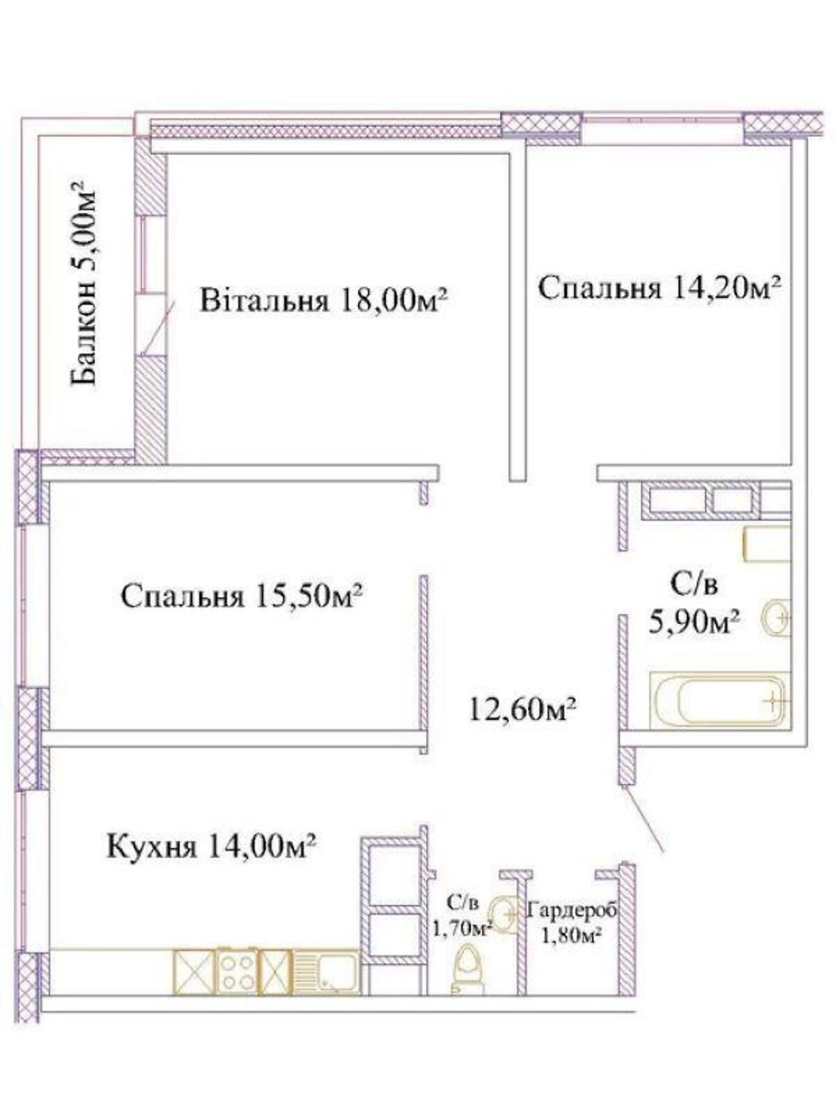 Продажа трехкомнатной квартиры в Одессе, на ул. Варненская 27/2А, район Черемушки фото 1