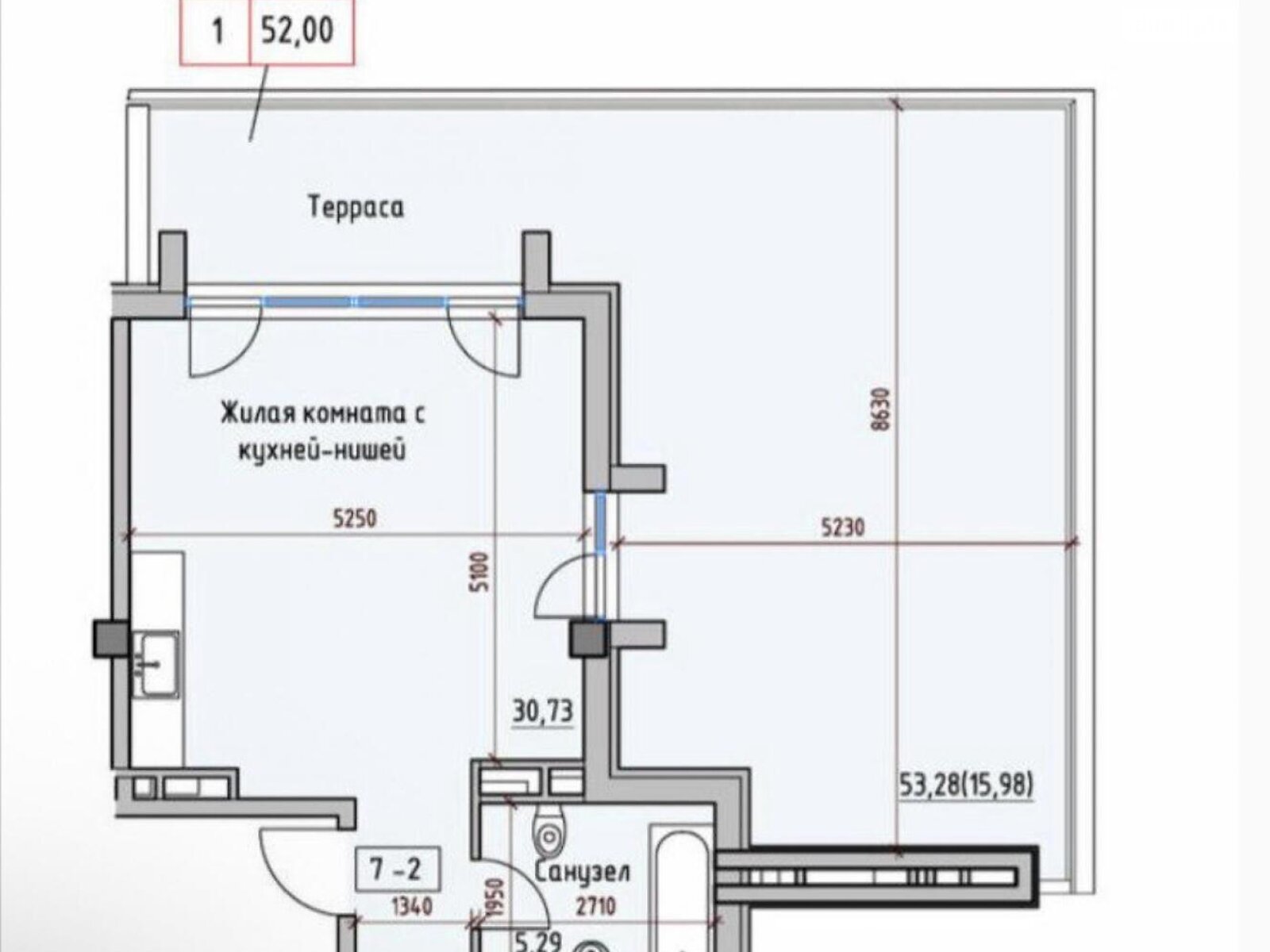 Продаж однокімнатної квартири в Одесі, на вул. Дмитріївська, район Чубаївка фото 1 Продаж однокімнатної квартири в Одесі, на вул. Дмитріївська, район Чубаївка фото 1