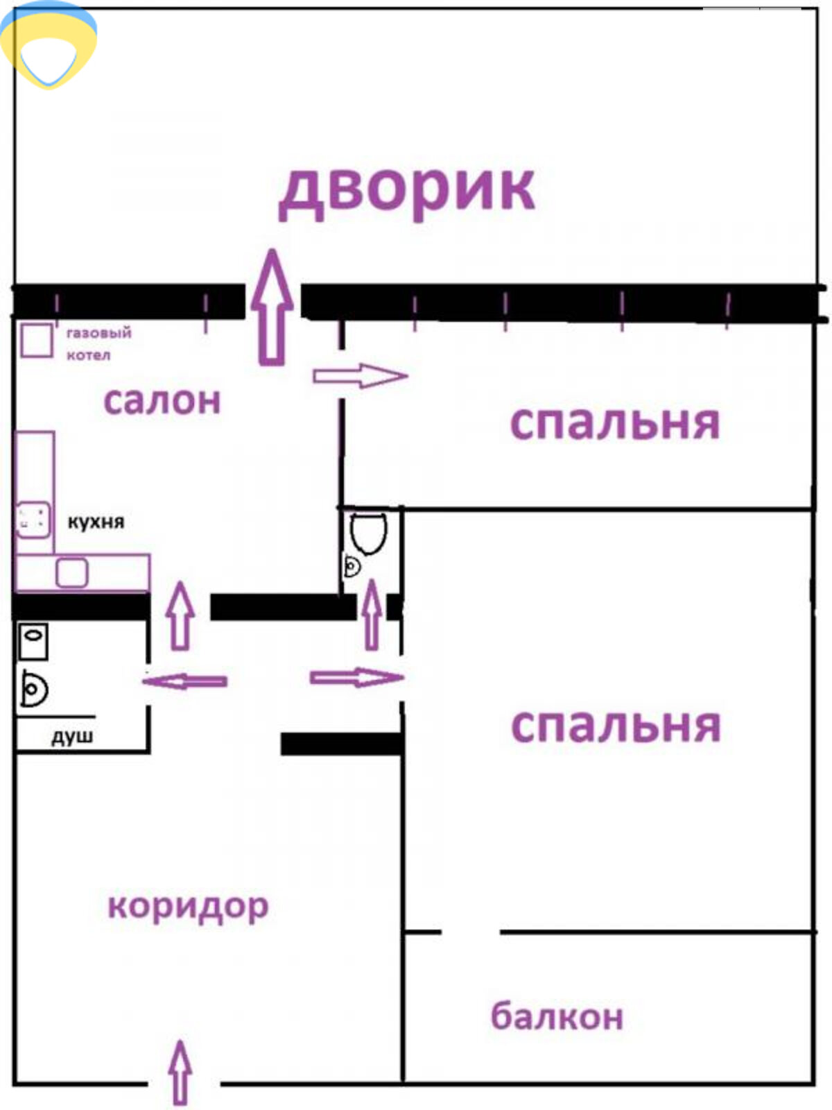 Продаж двокімнатної квартири в Одесі, на вул. Дача Ковалевського 101А, фото 1 Продаж двокімнатної квартири в Одесі, на вул. Дача Ковалевського 101А, фото 1