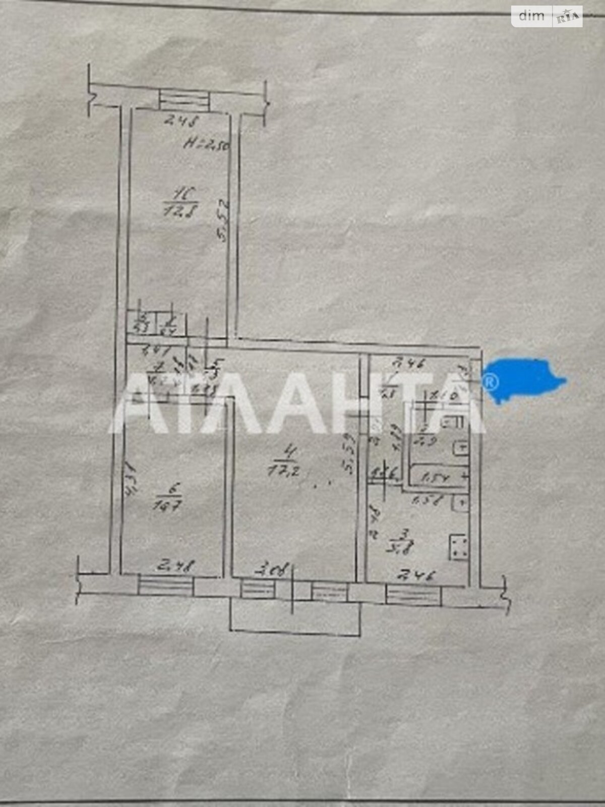 Продажа трехкомнатной квартиры в Одессе, на ул. Академика Филатова, район Хаджибейский фото 1