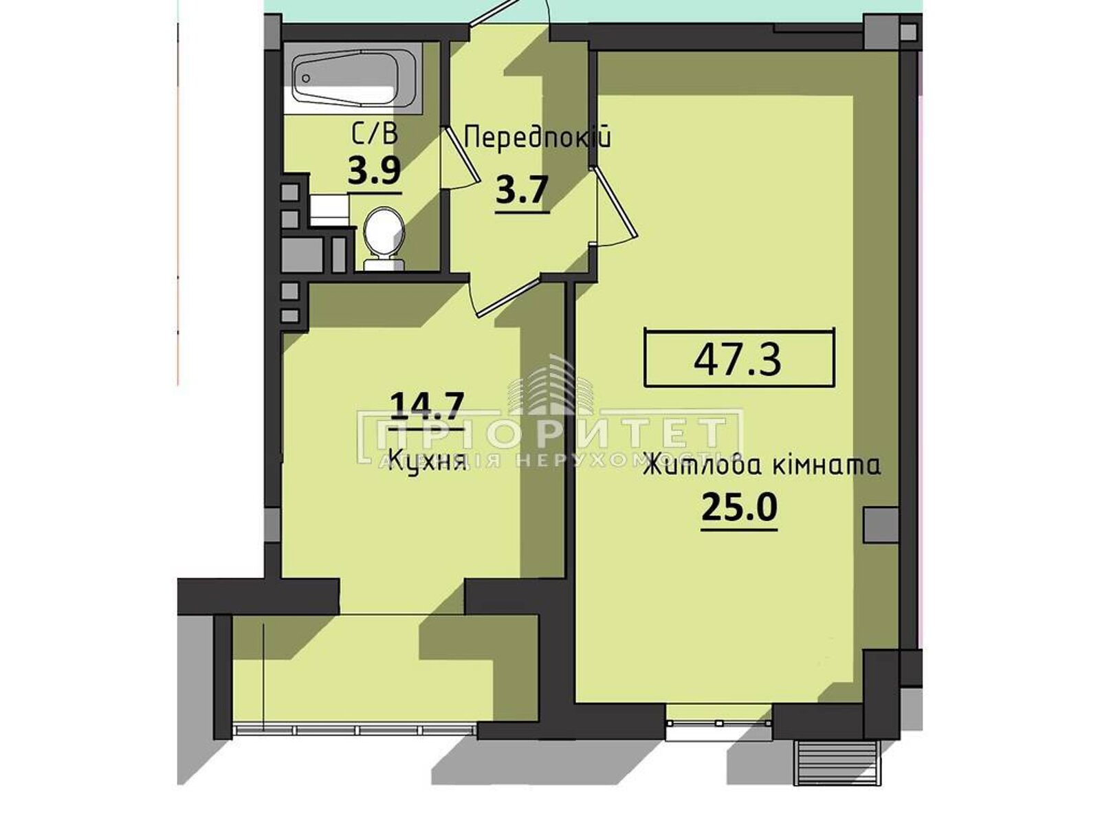 Продаж однокімнатної квартири в Одесі, на вул. Космонавтів, район Хаджибейський фото 1 Продаж однокімнатної квартири в Одесі, на вул. Космонавтів, район Хаджибейський фото 1