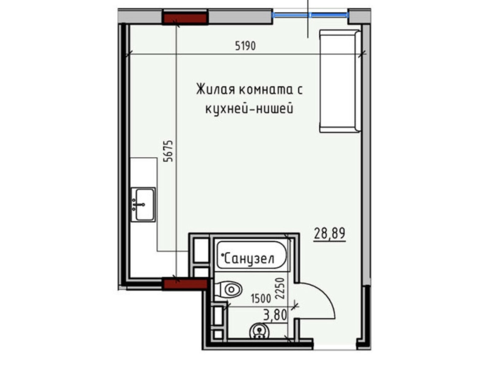 Продажа однокомнатной квартиры в Одессе, на ул. Радостная 29, район Хаджибейский фото 1