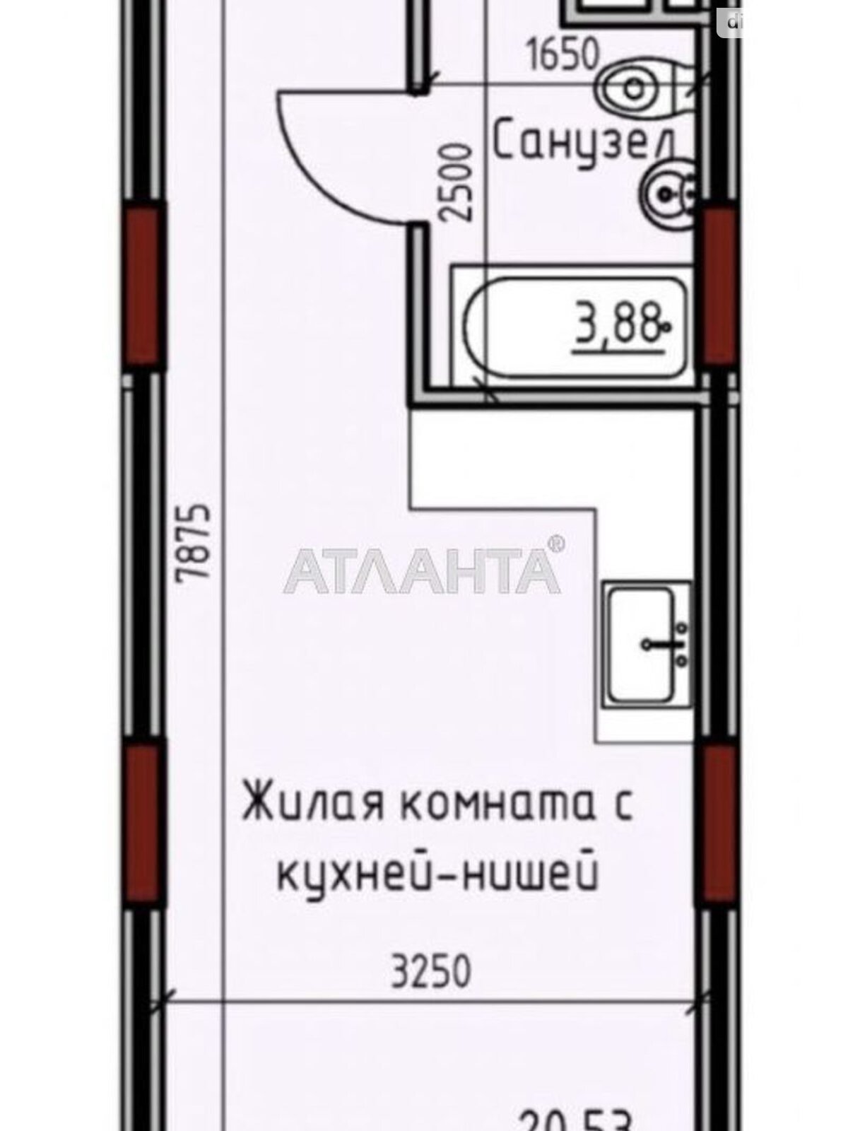Продажа однокомнатной квартиры в Одессе, на ул. Радостная, район Хаджибейский фото 1