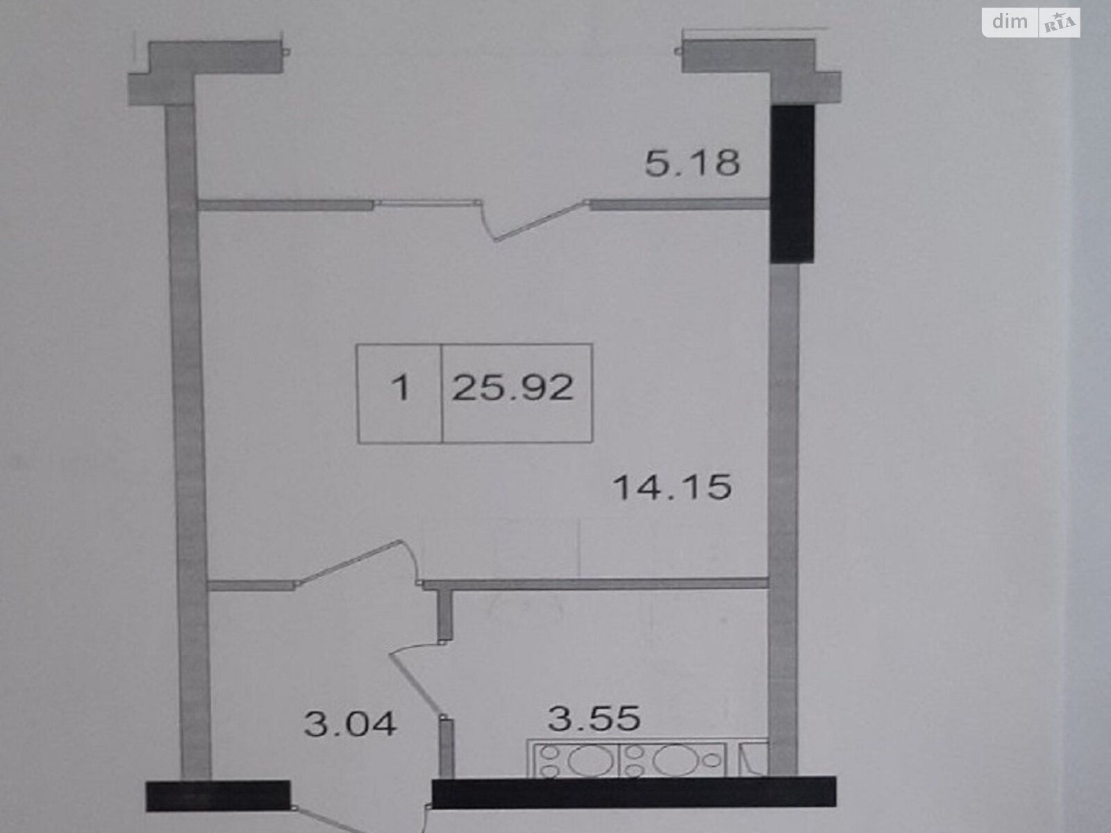 Продаж однокімнатної квартири в Одесі, на вул. Василя Спрейса, район Хаджибейський фото 1