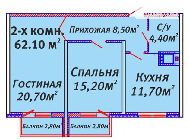 Продажа двухкомнатной квартиры в Одессе, на Аэродромный переулок, район Киевский фото 1