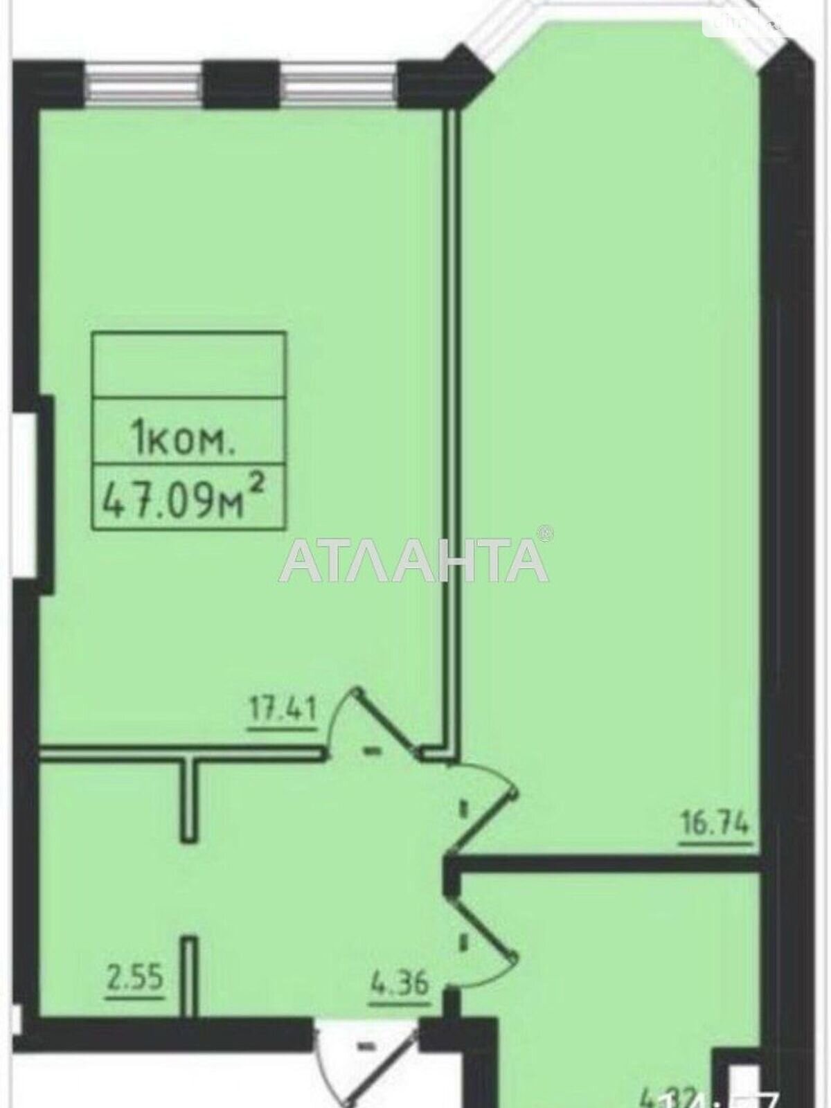 Продажа однокомнатной квартиры в Одессе, на ул. Дача Ковалевского, район Киевский фото 1