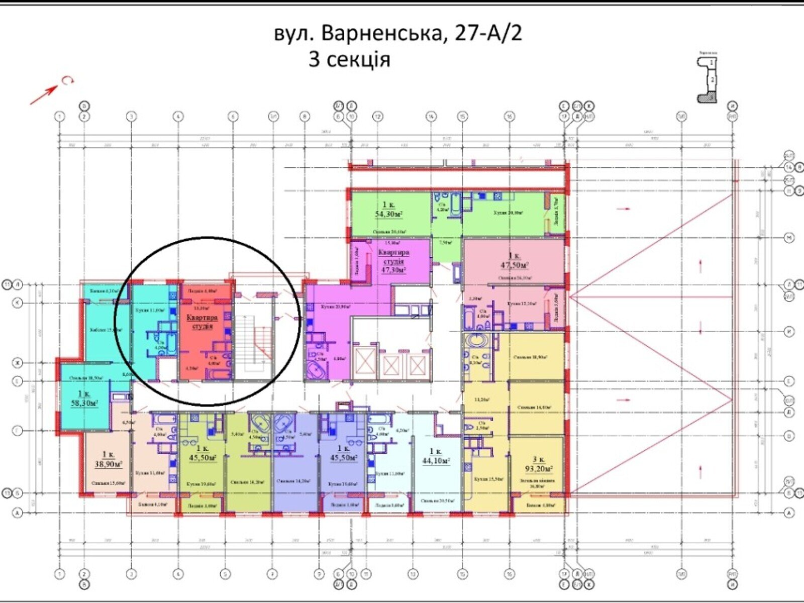 Продаж однокімнатної квартири в Одесі, на вул. Варненська 27А/2, район Київський фото 1