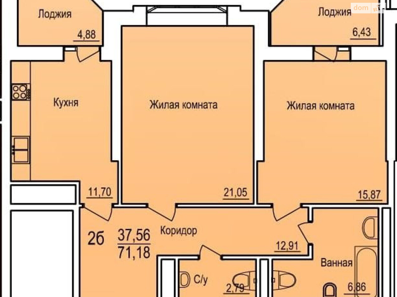 Продаж двокімнатної квартири в Одесі, на дор. Фонтанська, район Київський фото 1