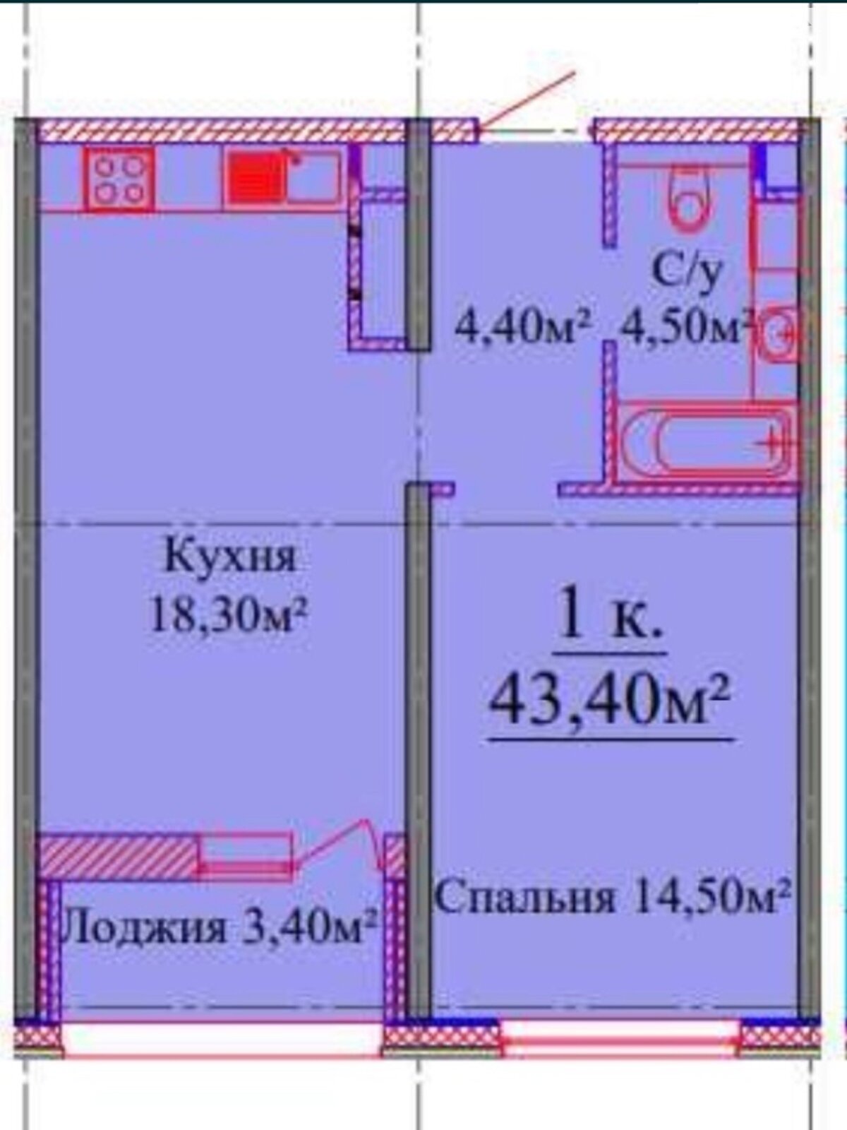 Продаж однокімнатної квартири в Одесі, на вул. Жаботинського 54А, район Київський фото 1