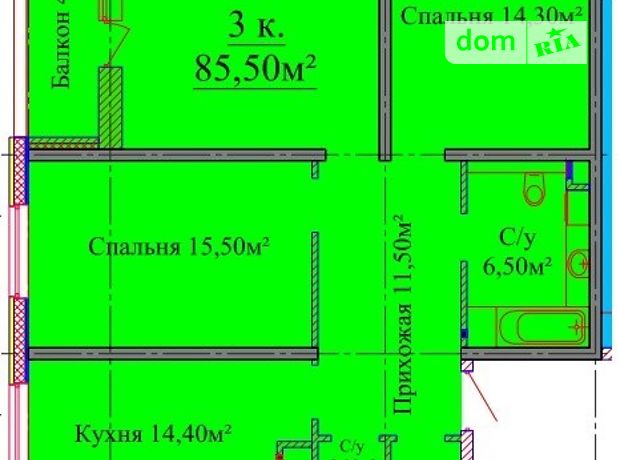 Продажа трехкомнатной квартиры в Одессе, на ул. Жаботинского район Киевский фото 1 Продажа трехкомнатной квартиры в Одессе, на ул. Жаботинского район Киевский фото 1