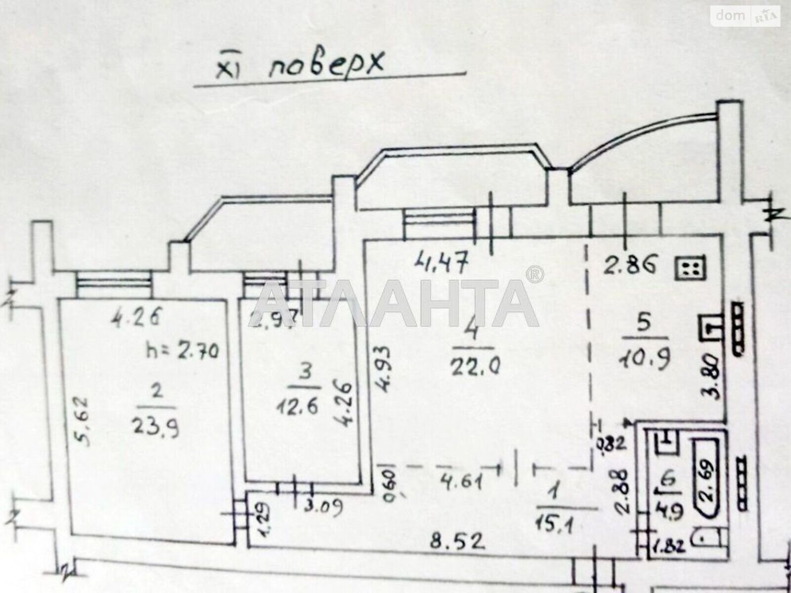 Продаж трикімнатної квартири в Одесі, на вул. Костанді 199А, район Київський фото 1