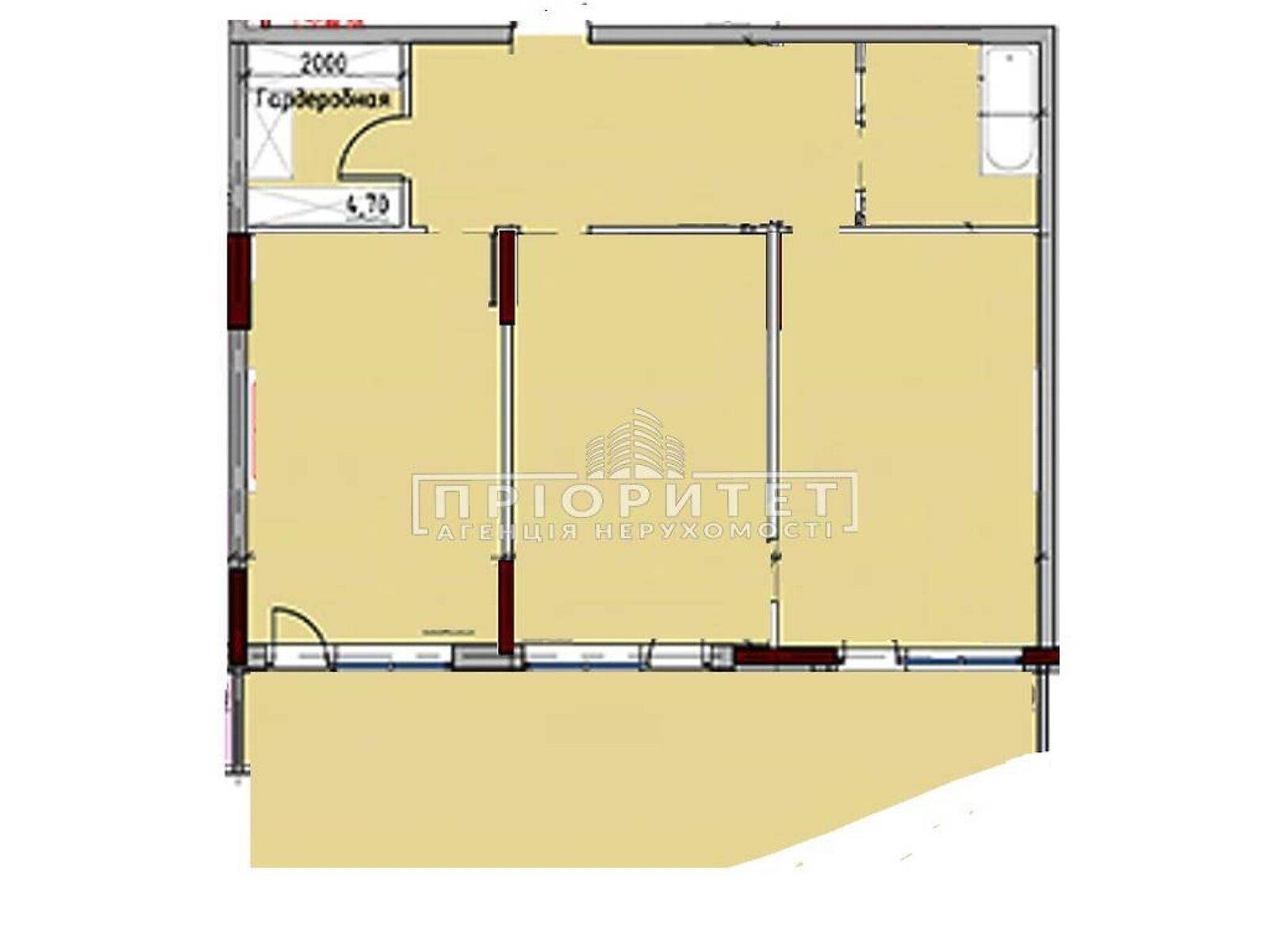 Продаж двокімнатної квартири в Одесі, на пров. Маячний, район Київський фото 1 Продаж двокімнатної квартири в Одесі, на пров. Маячний, район Київський фото 1