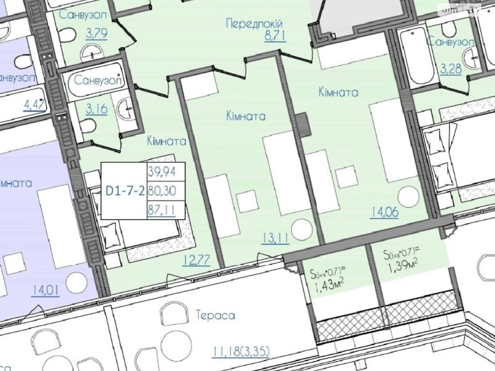 Продаж трикімнатної квартири в Одесі, на дор. Фонтанська, район Київський фото 1 Продаж трикімнатної квартири в Одесі, на дор. Фонтанська, район Київський фото 1