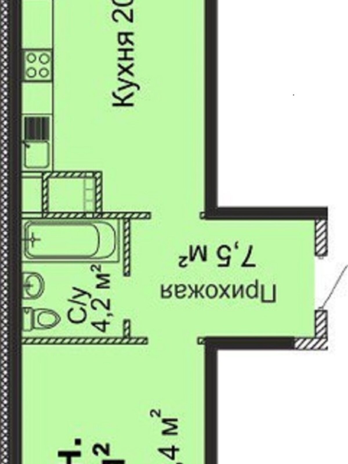 Продаж однокімнатної квартири в Одесі, на вул. Варненська 29/3, район Київський фото 1