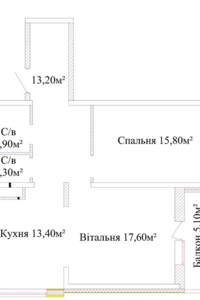 Продаж однокімнатної квартири в Одесі, на вул. Варненська 29 корпус 5, район Київський фото 2