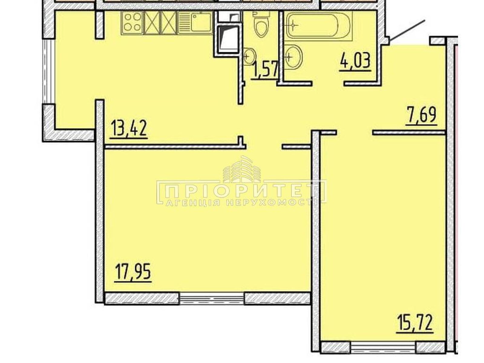 Продажа двухкомнатной квартиры в Одессе, на ул. Жемчужная, район Киевский фото 1