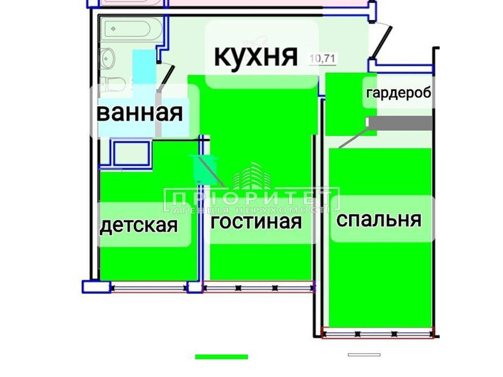 Продажа двухкомнатной квартиры в Одессе, на ул. Жемчужная, район Киевский фото 1