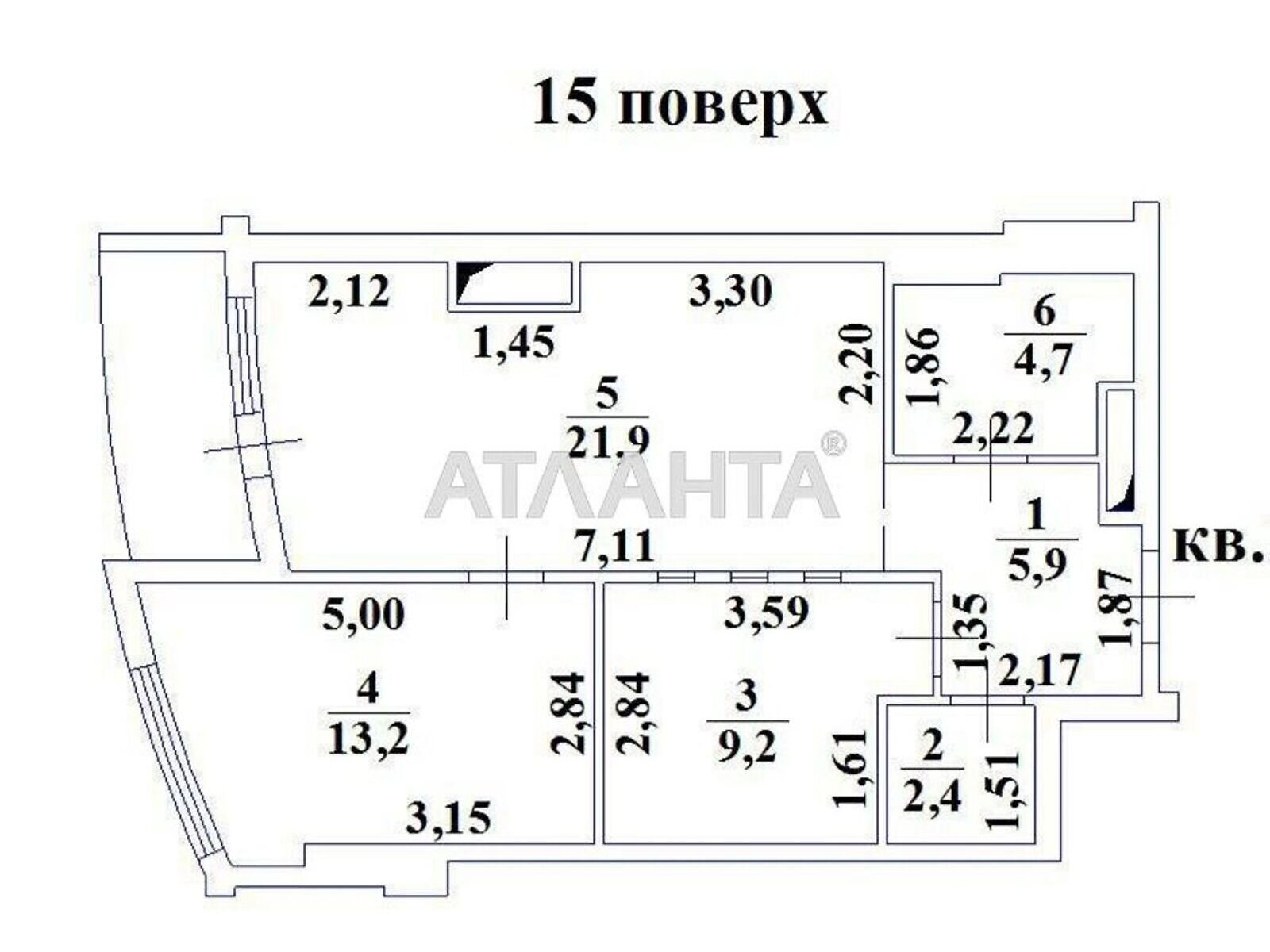 Продажа двухкомнатной квартиры в Одессе, на ул. Люстдорфская дорога 55К, район Киевский фото 1