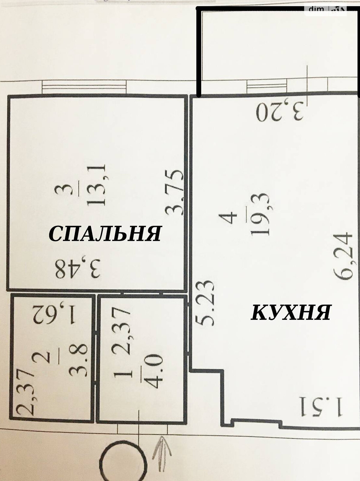 Продаж однокімнатної квартири в Одесі, на вул. Профспілкова, район Курсаки фото 1