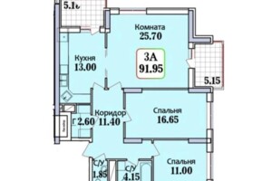 Продаж трикімнатної квартири в Одесі, на вул. Героїв Крут 27А, район Хаджибейський фото 2