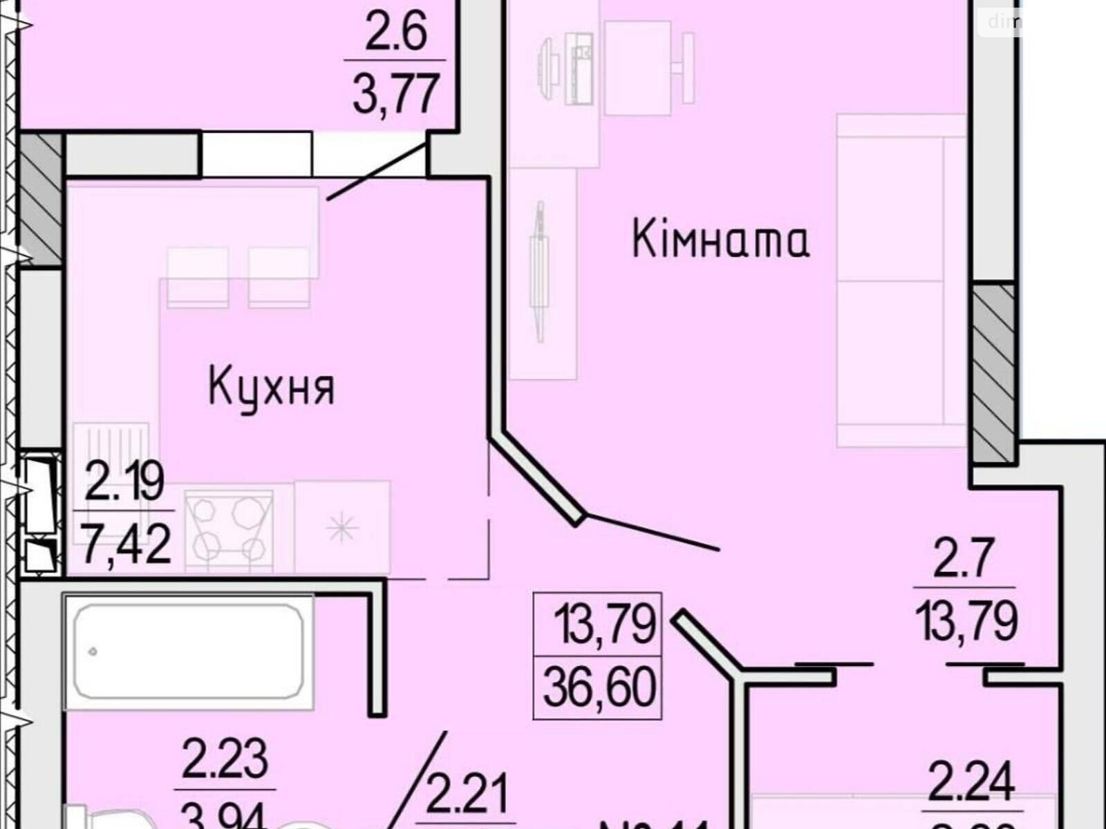 Продажа однокомнатной квартиры в Одессе, на ул. Профсоюзная, район Хаджибейский фото 1