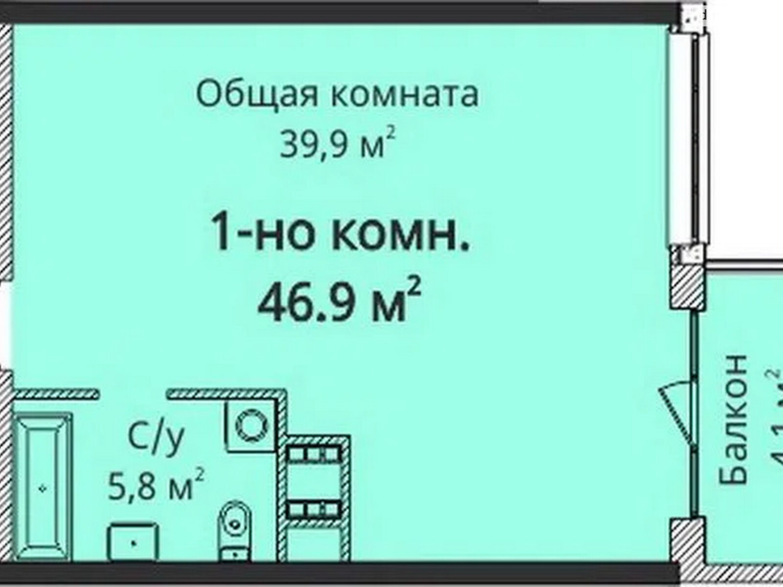 Продажа однокомнатной квартиры в Одессе, на просп. Гагарина 19, район Малый Фонтан фото 1