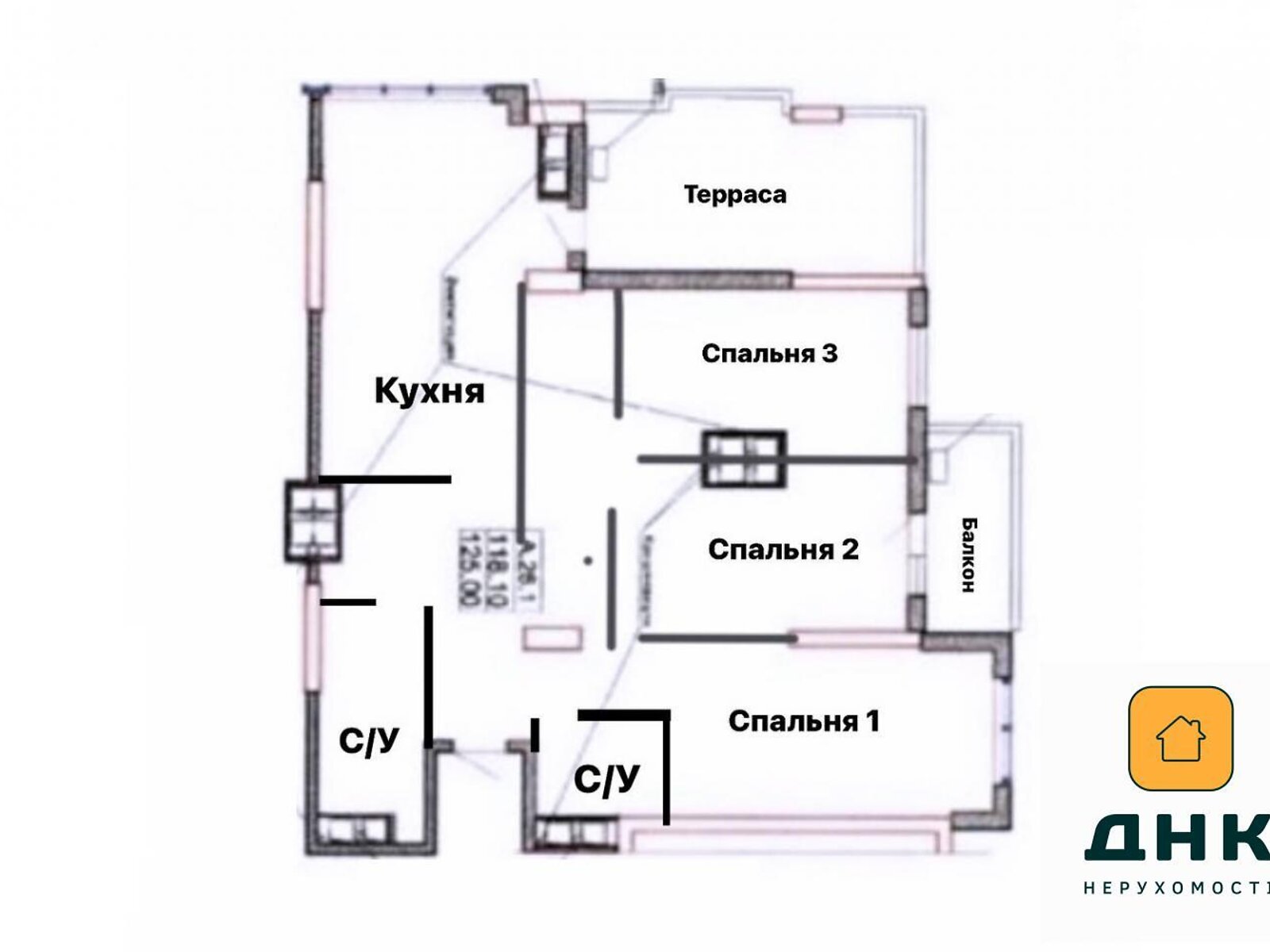 Продаж трикімнатної квартири в Одесі, на дор. Фонтанська 25, район Малий Фонтан фото 1 Продаж трикімнатної квартири в Одесі, на дор. Фонтанська 25, район Малий Фонтан фото 1