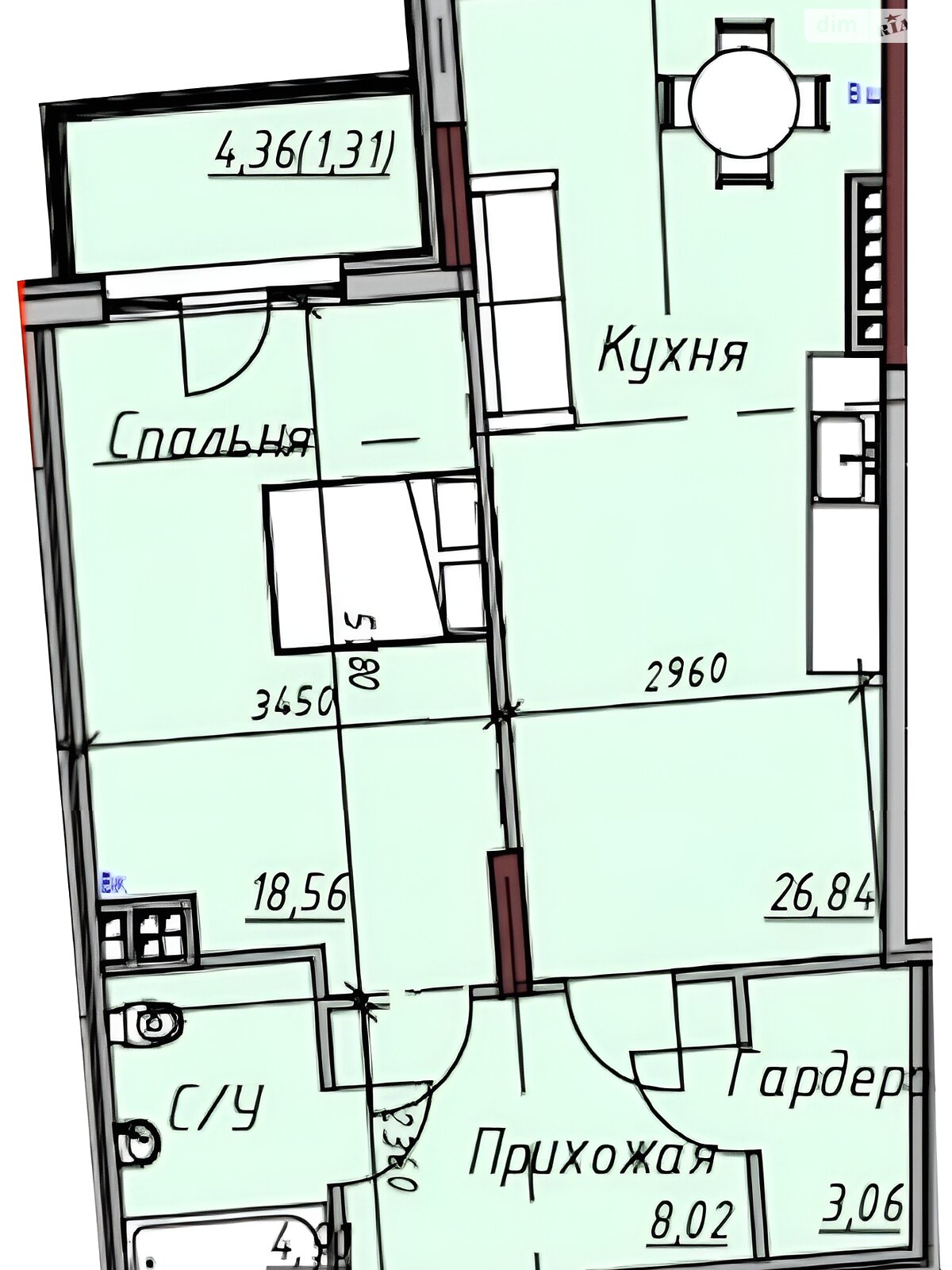 Продажа однокомнатной квартиры в Одессе, на пер. Маячный 11, фото 1 Продажа однокомнатной квартиры в Одессе, на пер. Маячный 11, фото 1