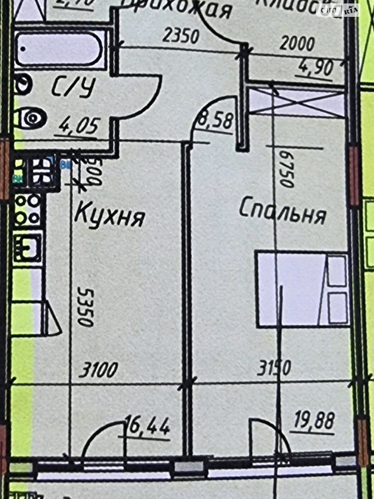 Продажа однокомнатной квартиры в Одессе, на пер. Маячный 11, фото 1 Продажа однокомнатной квартиры в Одессе, на пер. Маячный 11, фото 1