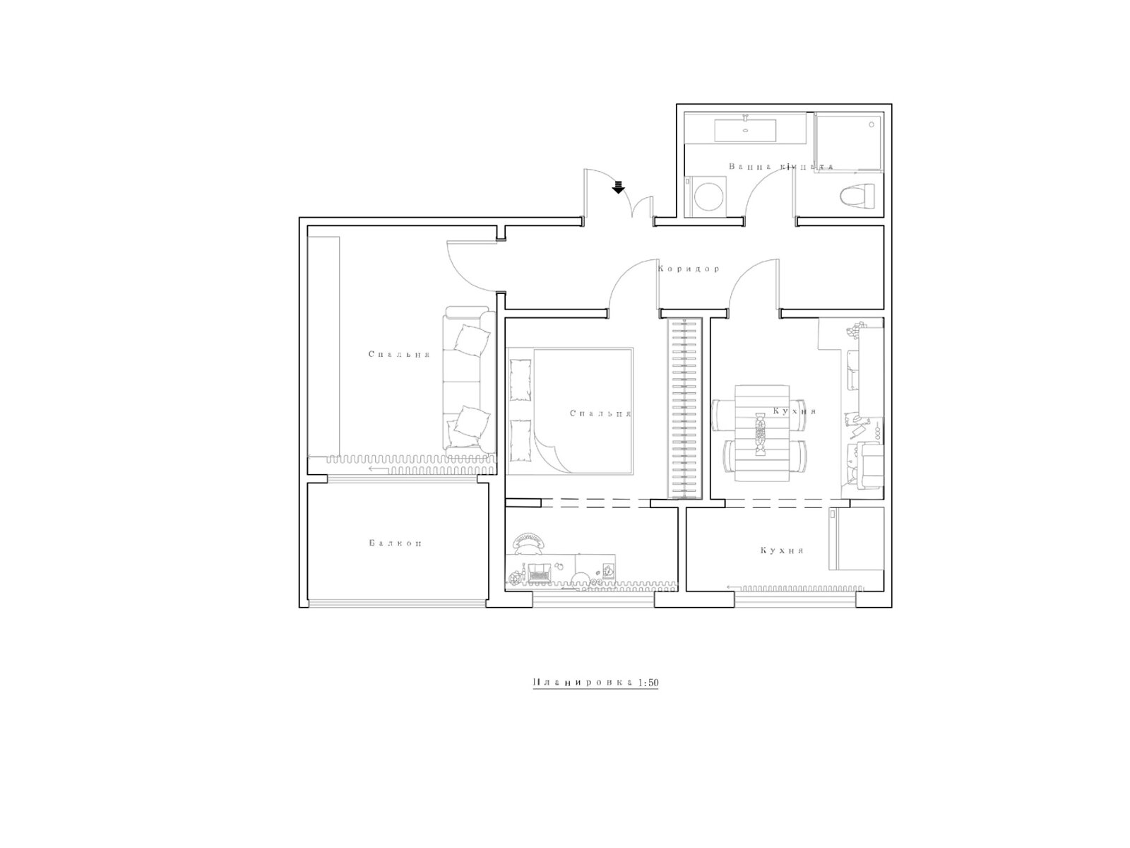 Продажа двухкомнатной квартиры в Одессе, на ул. Парковая 74, фото 1