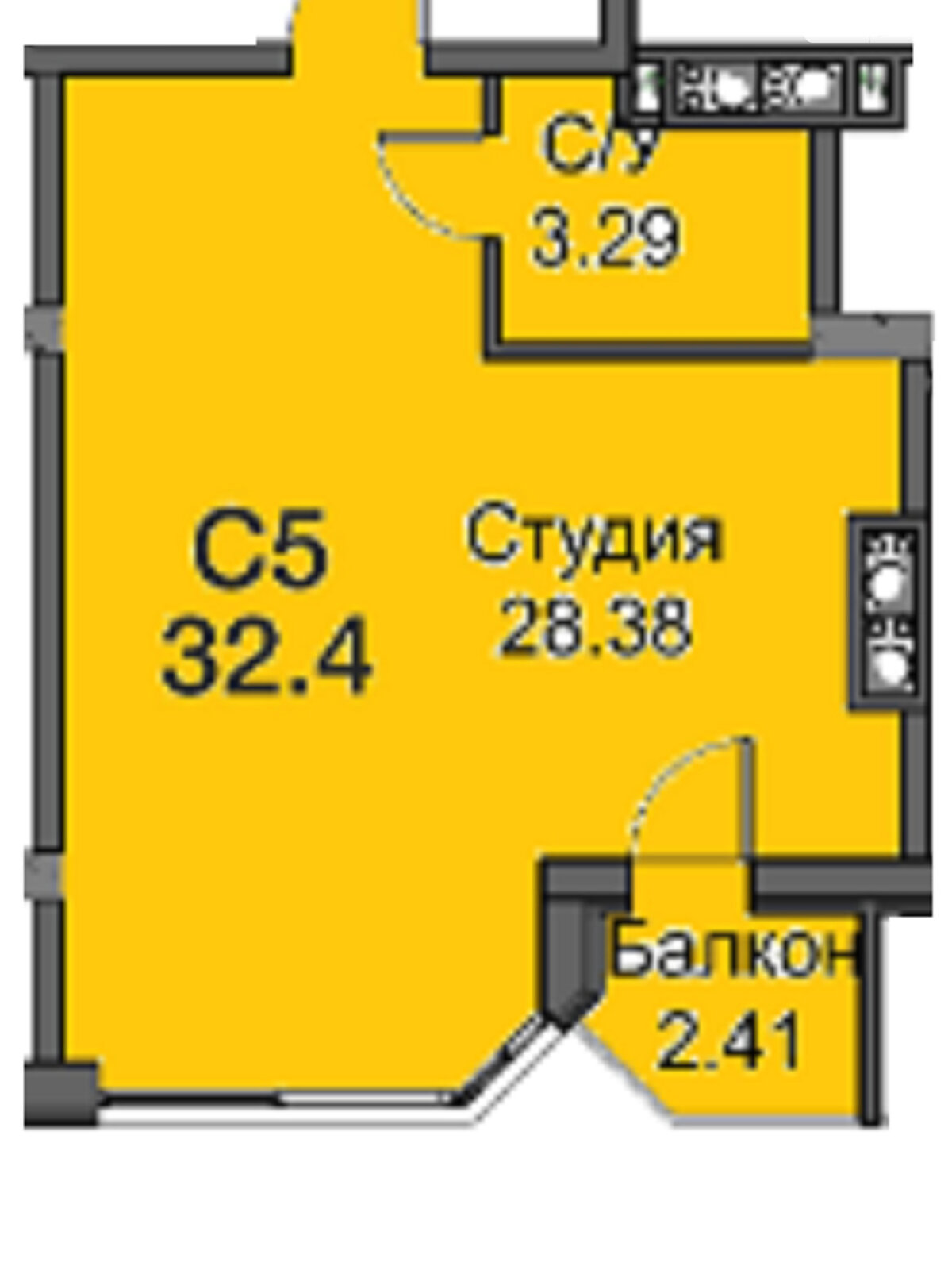 Продажа однокомнатной квартиры в Одессе, на ул. Паустовского 42/3, фото 1