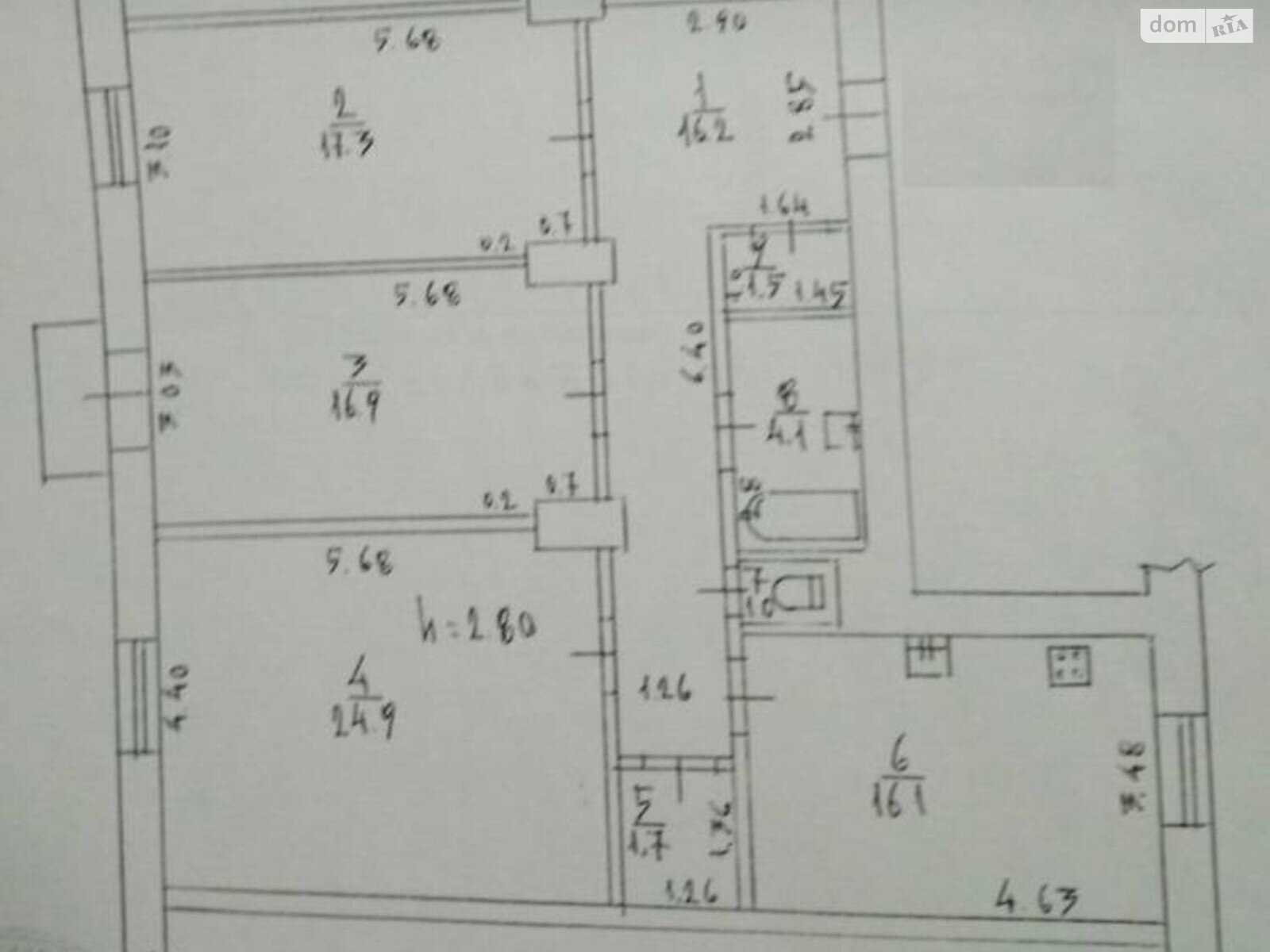 Продажа трехкомнатной квартиры в Одессе, на ул. Атамана Головатого, район Пересыпь фото 1